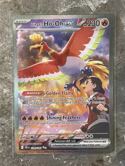 Pokemon TCG Ethan's Ho-Oh ex 230/182 SIR Sv10: Destined Rivals Mint/Near Mint - Image 1
