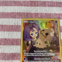 Pokemon Mimikyu 245/236- Secret Rare Full Art Holo- Cosmic Eclipse - Image 2