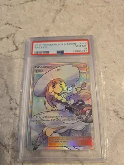 2017 POKEMON SUN & MOON #147 FULL ART/LILLIE PSA 10 - Image 1