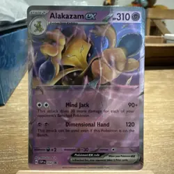 Alakazam ex (Error No Star Pattern) Pokemon BLACK STAR Promo #050 Holo - Image 1