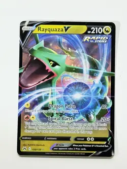 Rayquaza V 100/159 Ultra Rare Holo Pokemon Crown Zenith English Near Mint #2 - Image 3