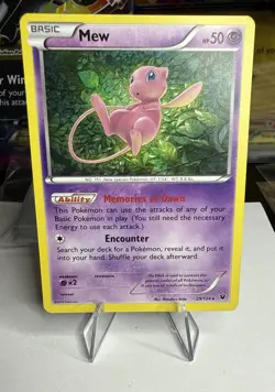 Pokemon TCG Mew 29/124 Fates Collide Holo - Near Mint - Image 1