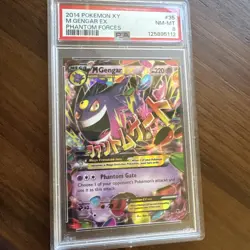 Pokemon M Gengar EX XY Phantom Forces Holo Rare #35 PSA 8 - Image 1