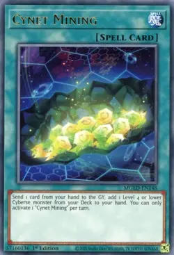 x3 Cynet Mining - MGED-EN148 - Rare - 1st Edition Yu-Gi-Oh! M/NM - Image 1