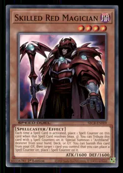 Yugioh Skilled Red Magician #SBCB-EN009 Speed Duel: Battle City Box LP - Image 1