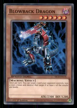 Yugioh Blowback Dragon #SBCB-EN176 Speed Duel: Battle City Box LP - Image 1