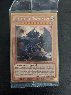 Yu-Gi-Oh! Obelisk The Tormentor MVPC-EN001 Limited Edition Gold Secret Rare - Image 1