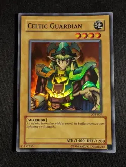 Yugioh - Celtic Guardian LOB-007 Unlimited Super Rare NM - Image 1