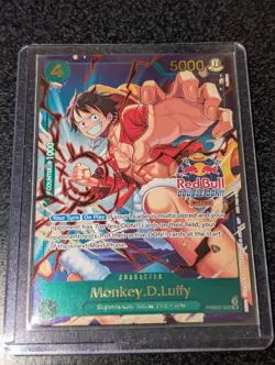 Monkey.D.Luffy Red Bull Double Don!! WINNER GOLD FOIL | One Piece TCG (150 Pop) - Image 1