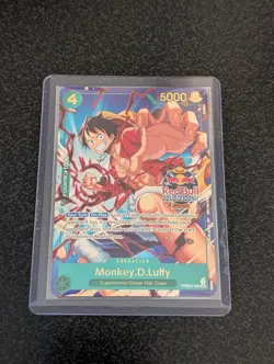 Monkey.D.Luffy Red Bull Double Don!! WINNER GOLD FOIL | One Piece TCG (150 Pop) - Image 2