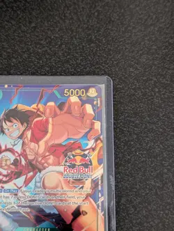 Monkey.D.Luffy Red Bull Double Don!! WINNER GOLD FOIL | One Piece TCG (150 Pop) - Image 4