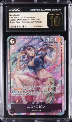2025 ONE PIECE JPN #OP12-087 NICO ROBIN CGC 10 PERFECT - Image 1