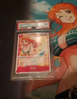 One Piece Starter Deck Straw Hat Nami Super Pre Release PSA 9 - Image 1