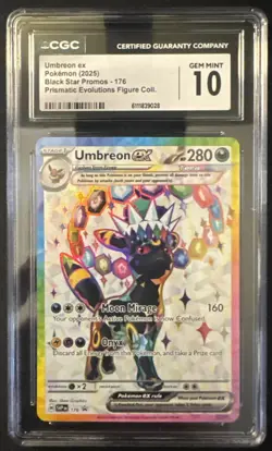 CGC GEM MINT 10 Pokemon Umbreon ex SVP176 Sv: Scarlet & Violet Promo Cards Holo - Image 1