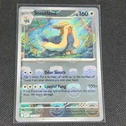 Stoutland - 076/086 - Masterball Holo - White Flare - Pokemon Card - NM/M - Image 1