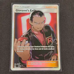 Giovanni's Exile - 67/68 - Ultra Rare - Hidden Fates - Pokemon Card - NM/M - Image 1
