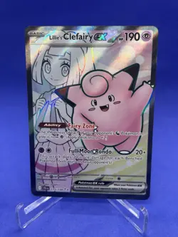 Pokemon Journey Together Lillie's Clefairy EX TCG Card 173/159 NM Condition - Image 1