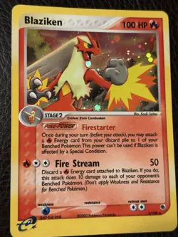 Pokemon TCG Blaziken Holo Rare Card EX Ruby Sapphire 3/109 - Image 1