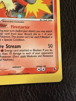 Pokemon TCG Blaziken Holo Rare Card EX Ruby Sapphire 3/109 - Image 4