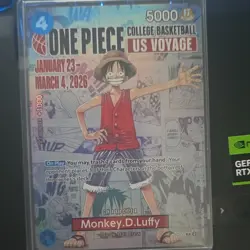 Monkey.D.Luffy (055) (College Basketball Voyage) P-055 One Piece Promotion Card - Image 1