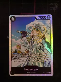 Helmeppo OP11-092 SR ONE PIECE Tcg Card Game NM BLACK - Image 1