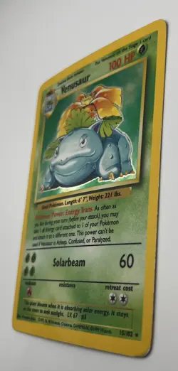 Pokemon Venusaur Base Set Holo Rare 15/102 100 HP Stage 2 1999 Wizards Card - Image 4