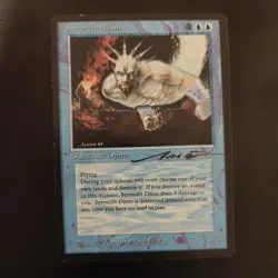 Magic the Gathering MTG card: Serendib Djinn Arabian Nights Anson Maddock signed - Image 1