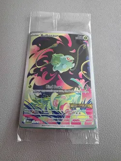 Bulbasaur 133/132 Mega Evolution STAMP Promo Card Sealed - Image 1