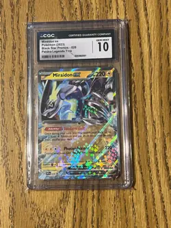 POKEMON CARD MIRAIDON ex 28 BLACK STAR PROMO #28 GRADED CGC 10 GEM MINT SVP EN - Image 1