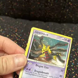 Pokemon TCG Giratina Card 28/127 Platinum Holo Rare HP double swirls. - Image 4