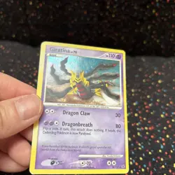 Pokemon TCG Giratina Card 28/127 Platinum Holo Rare HP double swirls. - Image 5