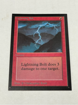 1993 Magic The Gathering Collectors' Edition Lightning Bolt NM+ - Image 1