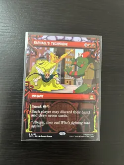 Raphael's Technique (Showcase) 0237 (R) MTG Teenage Mutant Ninja Turtles (TMT) - Image 1