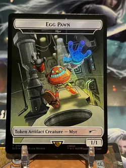 MTG | Egg Pawn - Myr Token [Secret Lair Sonic]✨FOIL✨ - Image 1