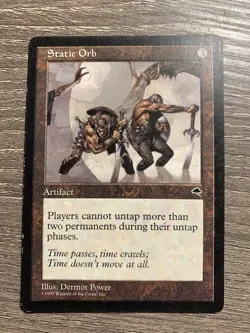 Static Orb [Tempest] Lightly Played Mtg Magic The Gathering - Image 1