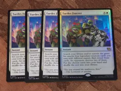 MTG Turtles Forever x4 Rare Teenage Mutant Ninja Turtles FOIL x1 NM Low S&H - Image 1