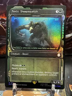 MTG | Toxic Sheepsquatch - Gemrazer (Showcase) [Fallout] ✨FOIL✨ - Image 1
