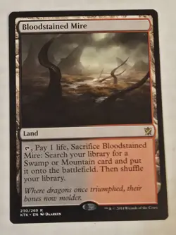 1 Bloodstained Mire NM Near Mint Khans of Tarkir KTK #230 MTG - Image 1