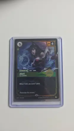 Riftbound League of Legends Ahri Alluring Exclusive Launch Promo English In Hand - Image 1