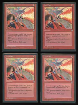 Pyroblast x4 - Ice Age - 1995 - Magic the Gathering - Image 1