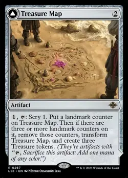 MTG Magic the Gathering Treasure Map (267/491) The Lost Caverns of Ixalan LP - Image 1
