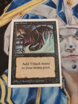 Dark Ritual MTG Unlimited Common Black Instant Heavily Played x1 GG49 - Image 2