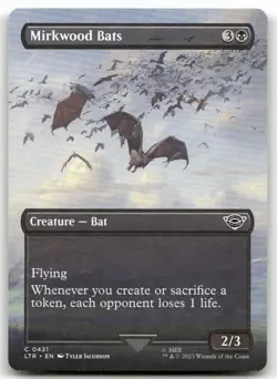 Mirkwood Bats (Borderless) #421 (NM) Lord of the Rings LTR Magic MTG - Image 1