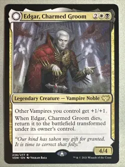 MTG / Edgar, Charmed Groom / VOW / #236 / Regular / Rare / NM - Image 1