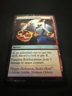 Pumpkin Bombardment 139 SPM Marvel Spider-Man MTG Foil Near Mint - Image 3