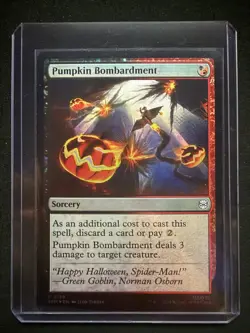 Pumpkin Bombardment 139 SPM Marvel Spider-Man MTG Foil Near Mint - Image 5