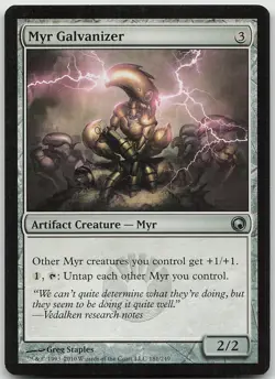 Myr Galvanizer Uncommon Scars of Mirrodin NM/LP MTG - Image 1