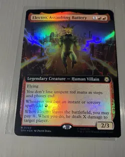 Electro, Assaulting Battery (Extended Art) Marvel's Spider-Man Foil - Image 1