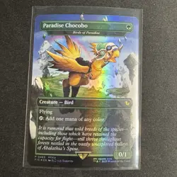 Paradise Chocobo - Birds of Paradise P0483 Foil (Borderless) Final Fantasy MTG - Image 1
