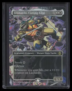 Leonardo, Cutting Edge (Borderless Foil) Teenage Mutant Ninja Turtles #211 - Image 1